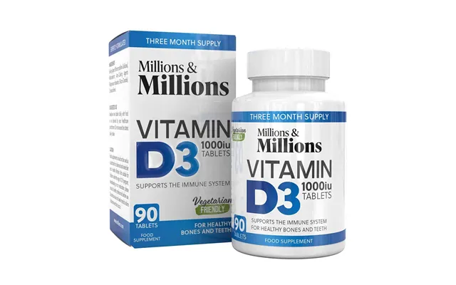 Millions And Millions Vitamin D3 1000 Iu - 90 Tablets