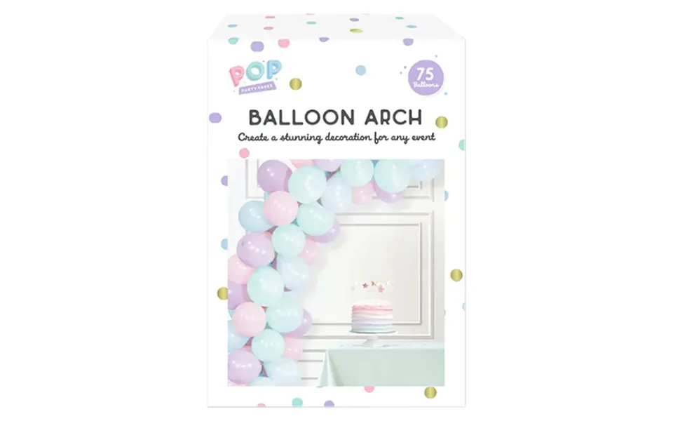 Pop Pastel Balloon Arch 75pk