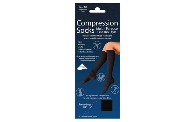 Pretty Legs Compression Knee Length Socks - 4-7