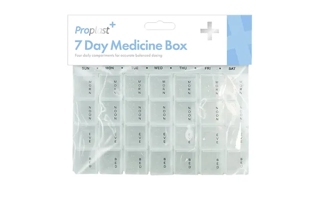Proplast 7 Day 4 Times A Day Pill Box Organiser