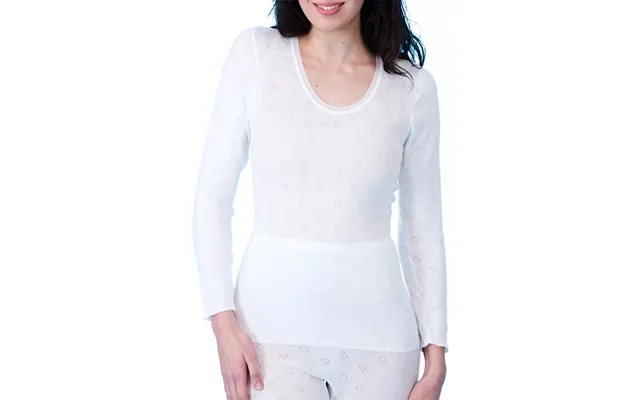 Snowdrop Ladies Thermal Long Sleeve Top White - Small 8-10