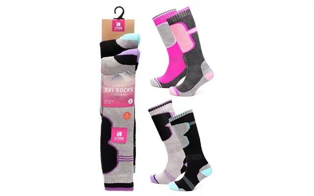 Storm Ridge Thermal Ski Socks 2 Pack - 4-8 product image