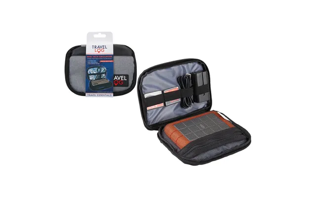 Travel Log 15cm Digital Accessory Organiser - Grey