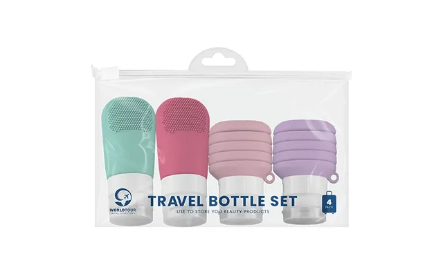 World Tour Travel Silicone Bottle Set 4pk