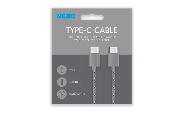 Zenso Usb Type C - Usb Type C Braided Charging Cable