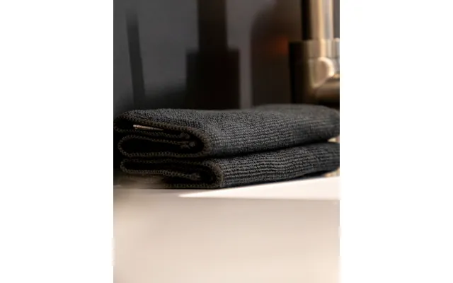 Ena Living Black Microfiber Cloth - Pack Of 2, Abena, , Homewear product image