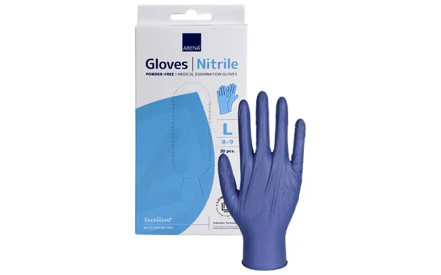 Nitrile Gloves Large - 10 Pairs, Abena, ,