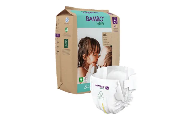 Bambo Nature Nappies - Size 5 12-18kg 27-40lbs product image