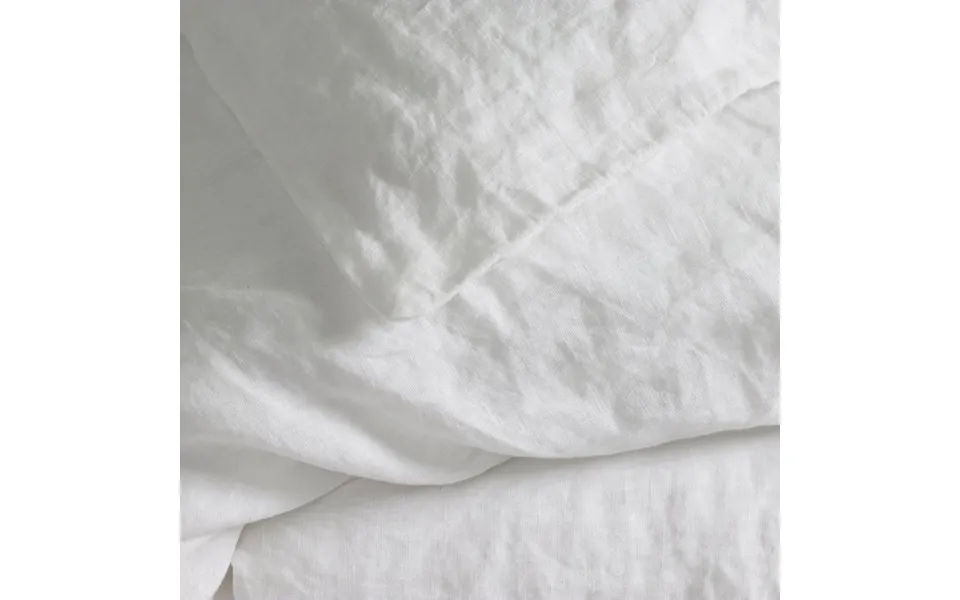 100% Linen Duvet Cover By Dip & Doze Size Single Colour Whte