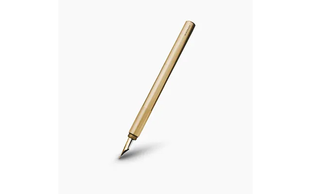Fountain Pen - Brass By Wingback Nib Size 1.5mm Italic Point