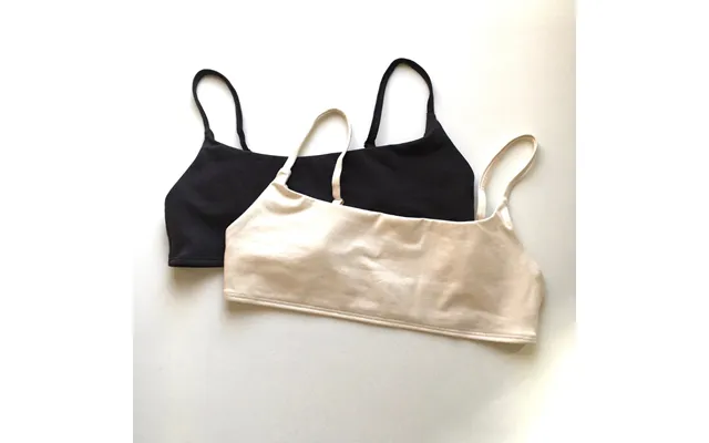 Organic Cotton Bralette Top By Elliot Organics Size Xl 16 Colour Charcoal product image