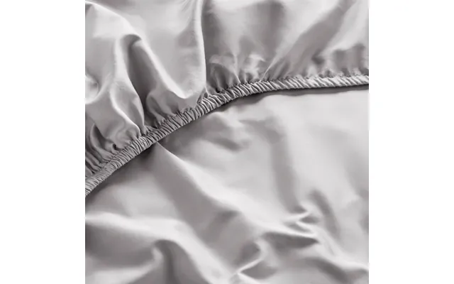 Organic Cotton Fitted Sheet - Various Colours By Dip & Doze Size Double Colour Dove Grey Weave Sateen