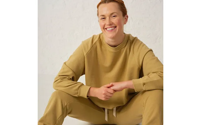 Organic Cotton Oversized Sweatshirt By Elliot Organics Colour Sand