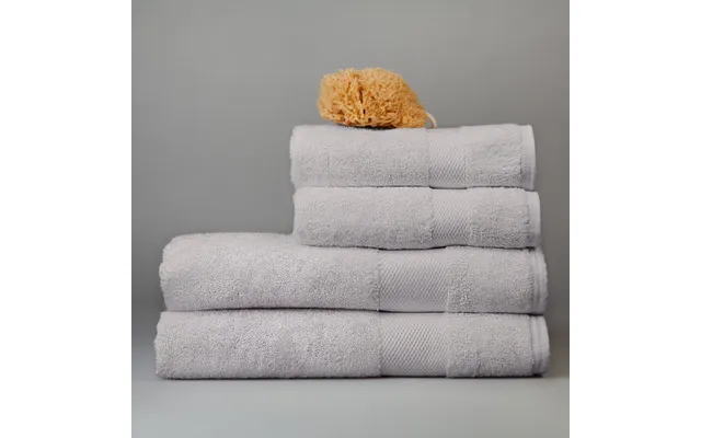 Organic Cotton Towels - Mini Set Of Four By Dip & Doze Colour Light Grey