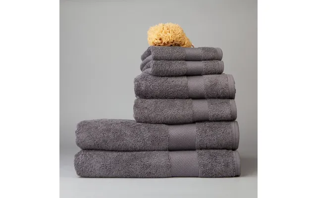 Organic Cotton Towels - Mini Set Of Six By Dip & Doze Colour Slate