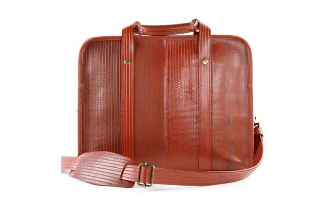 Reclaimed Fire Hose Compact Briefcase By Elvis & Kresse Colour Red