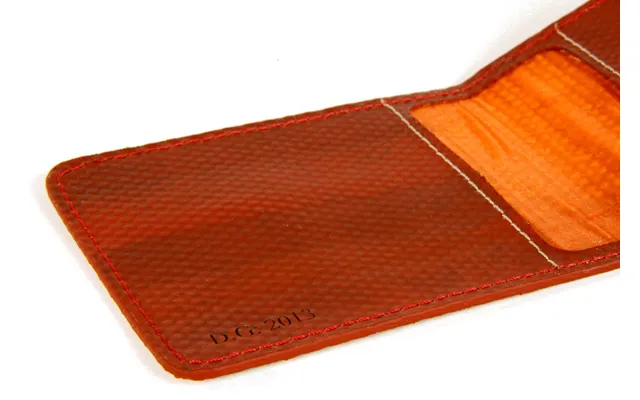 Reclaimed Fire Hose Double Card Holder By Elvis & Kresse Colour Black