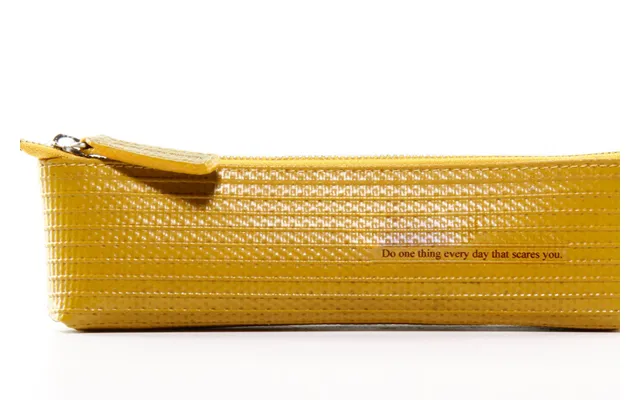 Reclaimed Fire Hose Pencil Case By Elvis & Kresse Colour Yellow
