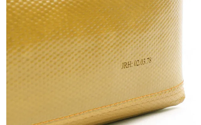Reclaimed Fire Hose Wash Bag - Medium By Elvis & Kresse Colour Yellow