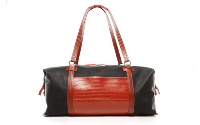 Reclaimed Fire Hose Weekend Bag By Elvis & Kresse Colour Black