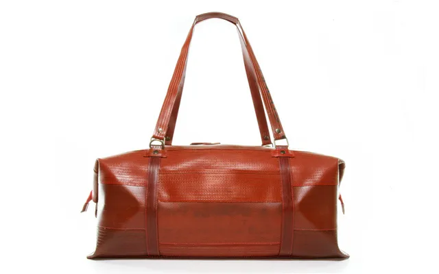Reclaimed Fire Hose Weekend Bag By Elvis & Kresse Colour Red