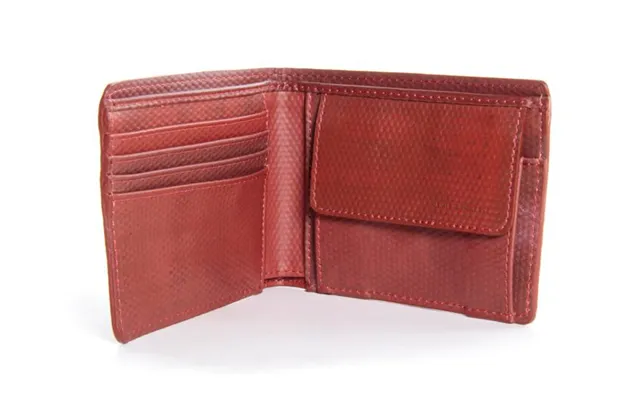 Reclaimed Printing Blanket Wallet By Elvis & Kresse Colour Black Red Coin Pocket With Coin Pocket