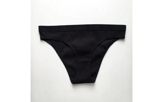 Ribbed Organic Cotton Brief By Elliot Organics Size Xl Colour Black product image