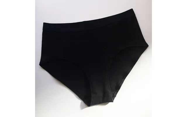Ribbed Organic Cotton Gym Knicker By Elliot Organics Size S Colour Black product image