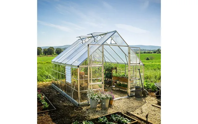 10' X 12' Palram Canopia Balance Silver Greenhouse 3.04m X 3