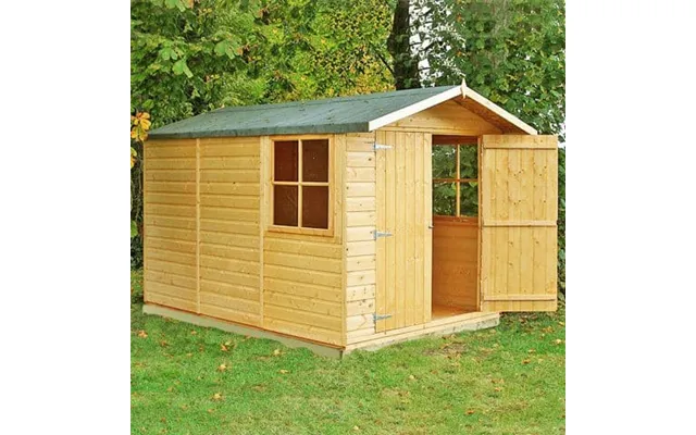 10' X 7' Shire Guernsey Double Door Wooden Garden Shed 3.35m X 2