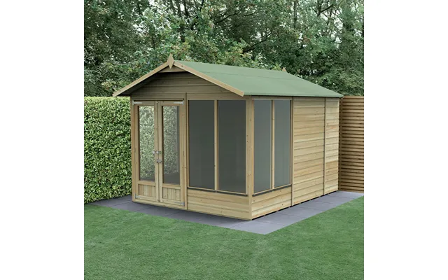 10' X 8' Forest Beckwood 25yr Guarantee Double Door Apex Summer House 3 product image