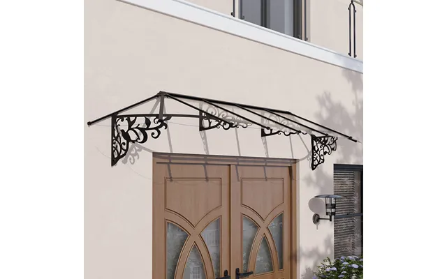 12â 2 X 2â 11 Palram Canopia Lily 3600 Black Clear Large Door Canopy 3