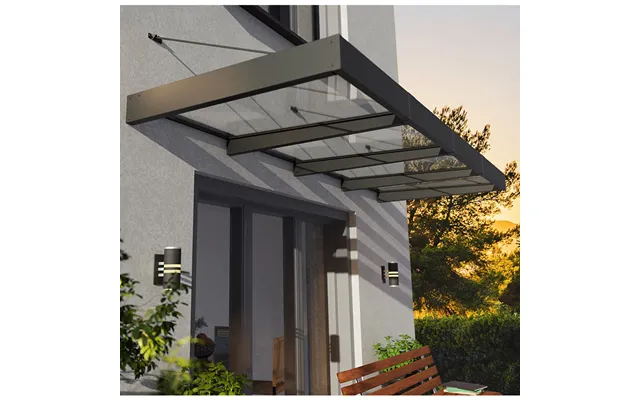 12â 5 X 4â 7 Palram Canopia Sophia Xl 4000 Grey Clear Door Canopy 3