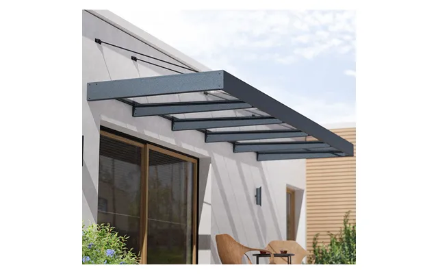 15â 5 X 4â 7 Palram Canopia Sophia Xl 5000 Grey Clear Door Canopy 4