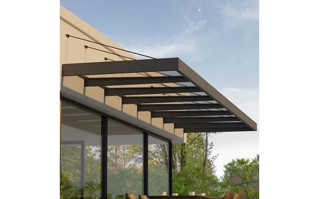 24â 7 X 4â 7 Palram Canopia Sophia Xl 8000 Grey Clear Door Canopy 7