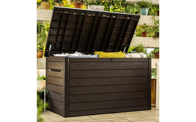 5' X 3' Keter Plastic Garden Storage Box - Brown 1.47m X 0.83m product image