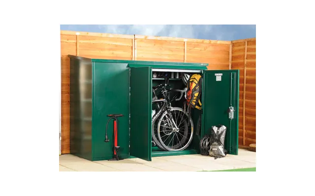 6' X 3' Asgard Addition Premium Metal Bike Shed 1.8m X 0.9m