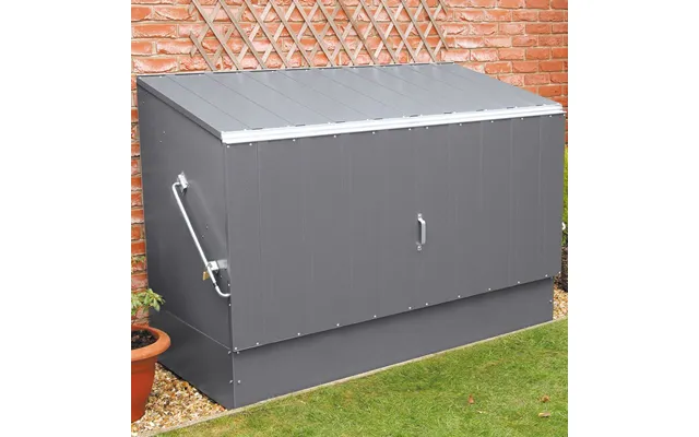 6'4 X 2'9 Trimetals Metal Bike Shed - Anthracite 1.95m X 0.88m