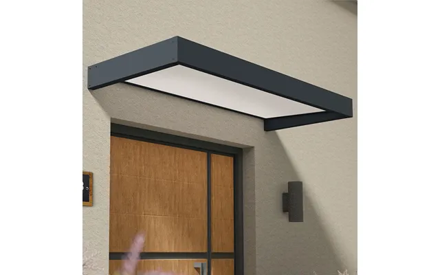 7'1 X 3'1 Palram Canopia Sophia 2150 Grey Door Canopy - White Opal 2