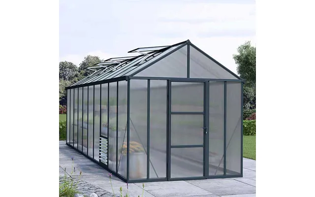 8'x20' Palram Canopia Glory Grey Large Polycarbonate Greenhouse 2