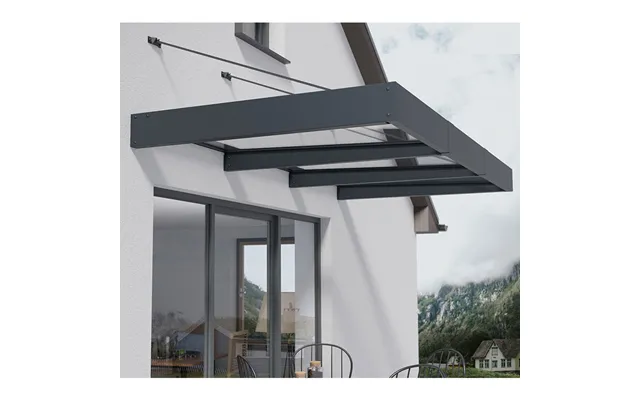 9â 4 X 4â 7 Palram Canopia Sophia Xl 3000 Grey Clear Door Canopy 2