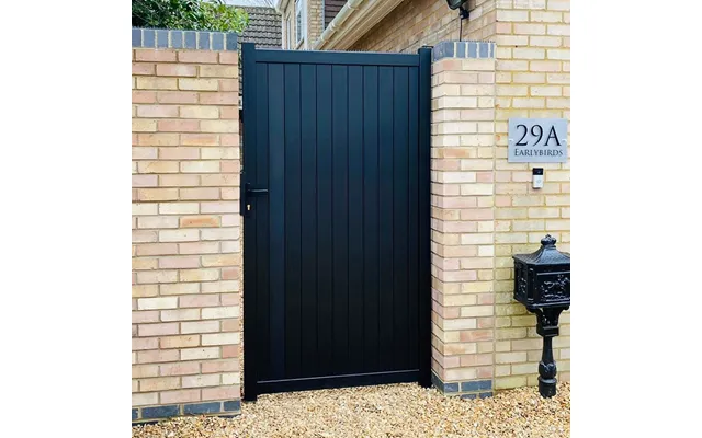 Devon Premium Metal Side Gate - Black