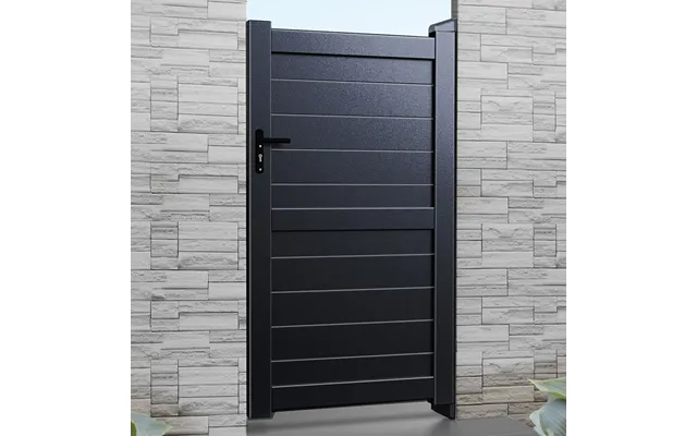 Exeter Premium Metal Side Gate - Black
