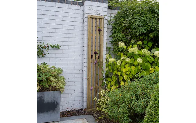 Forest 6' X 1' Pressure Treated Vertical Slatted Garden Screen Panel 1
