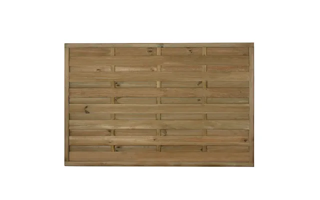 Forest 6' X 4' Europa Plain Pressure Treated Decorative Fence Panel 1