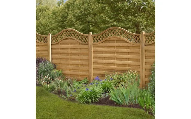 Forest 6' X 4' Paloma Pressure Treated Decorative Fence Panel Europa Prague - 1