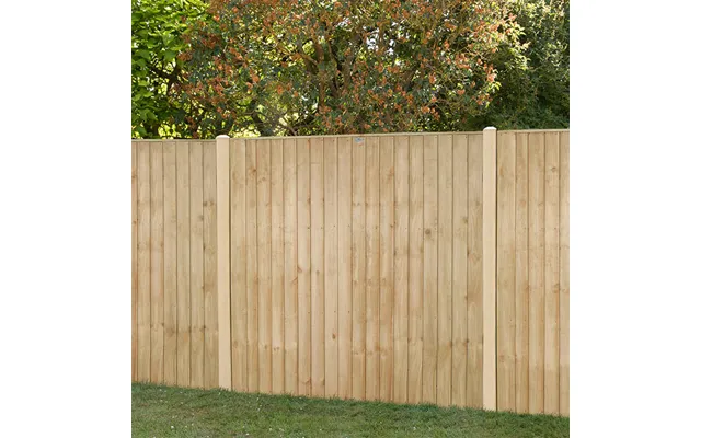 Forest 6' X 5' Pressure Treated Vertical Closeboard Fence Panel 1