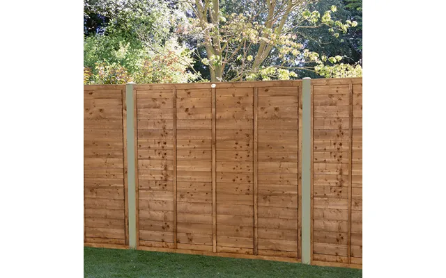 Forest 6' X 5'6 Brown Pressure Treated Super Lap Fence Panel 1