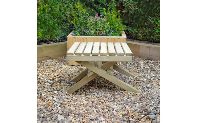 Forest Slatted Wooden Garden Table 1'9 X 1'8 0.54m X 0.50m product image