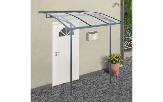 Palram Canopia Vega Grey 2000 Clear Door Canopy